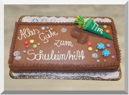 Torte zum Schuleintritt