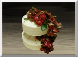 Hochzeitstorte 2-Stöckig: 